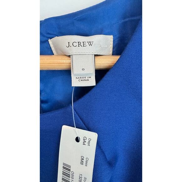 J.Crew Sleeveless Tulip Dress Blue Size 0 NWT - Picture 6 of 10